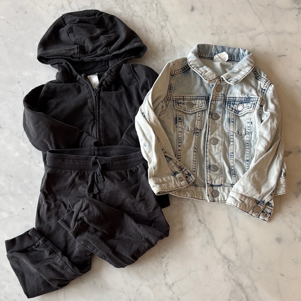 HM Size 2T Matching Set and Jean Jacket Bundle